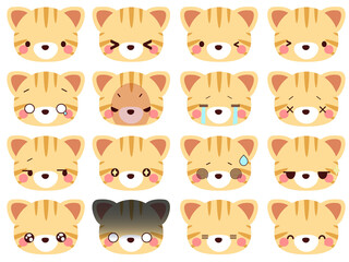 トラ猫いろんなお顔
