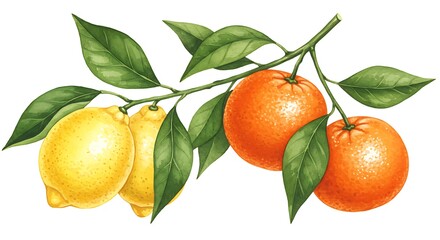 Citrus Harmony AI Generated