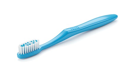 Azure Bristles: A Study in Clean Lines AI Generated