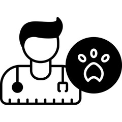 Naklejka premium Veterinarian Icon