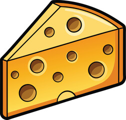 Cheese vector icon illustration