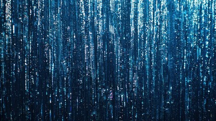 Blue curtains sequin beautiful glitter texture map pattern background