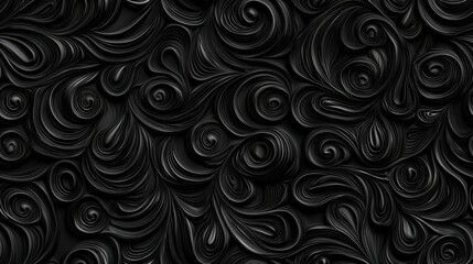 Brush curly lines seamless texture map pattern background