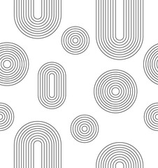 Vector seamless geometric pattern.Linear pattern. Wallpapers for your design. Vector illustration.