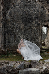 Experience bridal elegance showcased beautifully among ancient ruins that tell a story