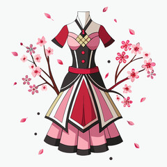 woman, dress, fashion, doll, vector, illustration, lady, beauty, art, design, cartoon, costume, dance, princess, clothing, model, clothes, sketch, hat, vintage, elegant, style, toy, people, face