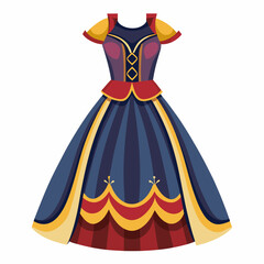 vector illustration of a princess