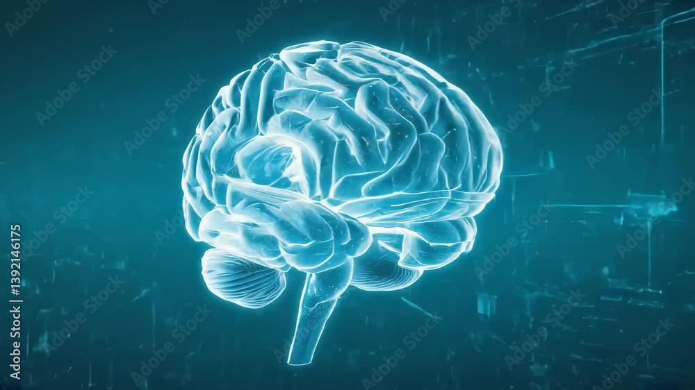 Aufkleber Evolving brain-like structure forming complex