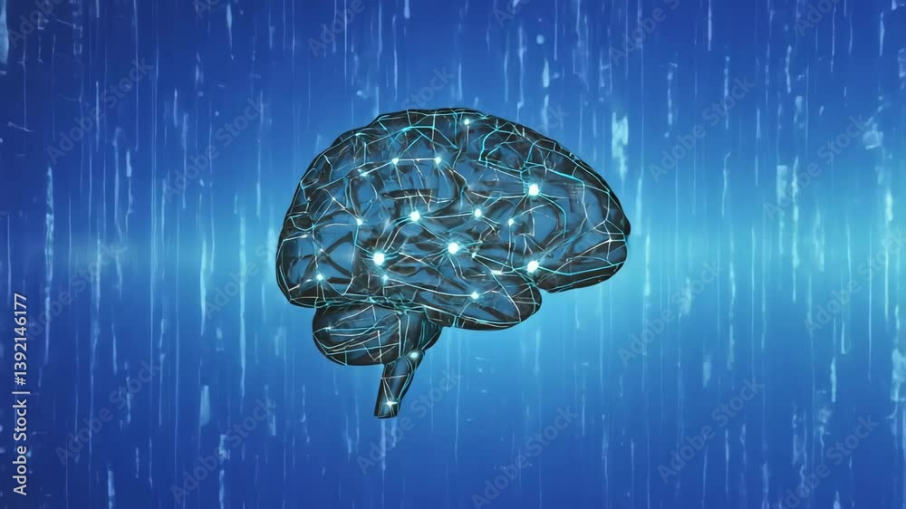Leinwandbilder evolving brain-like structure forming complex