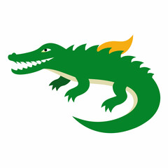 cartoon crocodile with big eyes