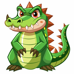 Fototapeta premium green dragon cartoon