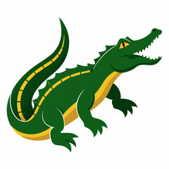 crocodile cartoon isolated