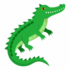 cartoon crocodile with a smile