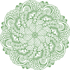 Beautiful flower art and mandala vector design