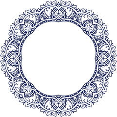 Beautiful flower art and mandala vector design