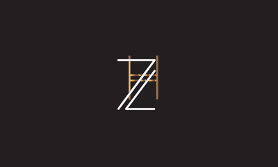 ZH, HZ, Z , H , Abstract Letters Logo Monogram	