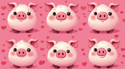 Obraz premium Oink & Adorable.