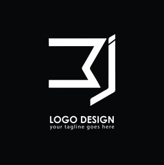 BJ BJ Logo Design, Creative Minimal Letter BJ BJ Monogram