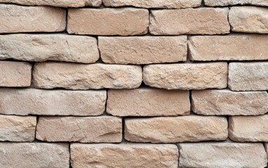 Fototapeta premium Tan Brick Wall Texture Background