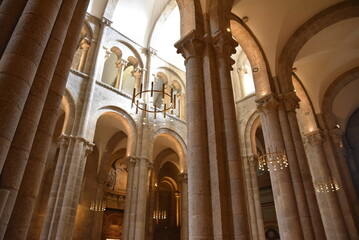 Voûtes de la cathédrale à Saint-Jacques de Compostelle. Espagne 