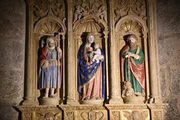 Obraz premium Vierge à la cathédrale de Saint-Jacques de Compostelle. Espagne 
