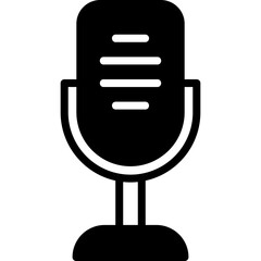 Microphone glyph icon