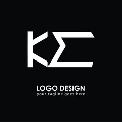 KE KE Logo Design, Creative Minimal Letter KE KE Monogram
