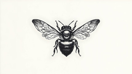 Obraz premium bee drawing illustration