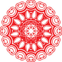 Beautiful flower art and mandala vector design