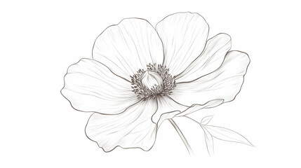 easy drawing for flower illustration