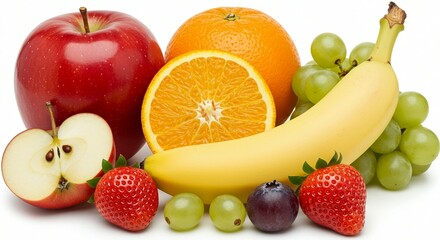 Assortment of Fruits and Vegetables Background