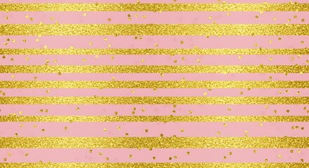 Golden Sparkle Stripes: A Digital Texture AI Generated