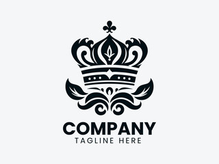 Elegant Crown Royalty Leadership Vector Logo Design, Royal Crown Elegant Logo, Leadership Crown Symbol Logo