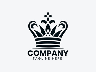 Elegant Crown Royalty Leadership Vector Logo Design, Royal Crown Elegant Logo, Leadership Crown Symbol Logo