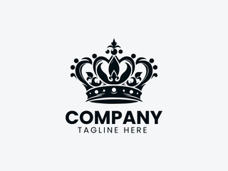 Elegant Crown Royalty Leadership Vector Logo Design, Royal Crown Elegant Logo, Leadership Crown Symbol Logo