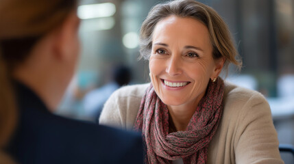 Professional HR Manager Leading a Job Interview in an Office Setting