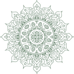 Beautiful flower art and mandala vector design