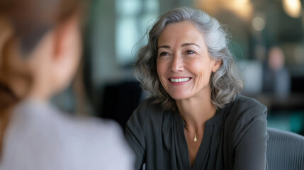 HR Manager Conducting a Job Interview in a Corporate Office