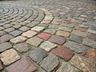 Fototapeta premium High-resolution granite cobblestone texture; perfect stone background image for design projects.