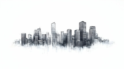 drawing of buildings illustration