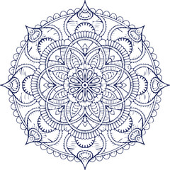 Beautiful flower art and mandala vector design
