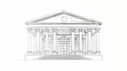 Obraz premium building and drawing illustration