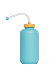 스포츠 물통 빨대 목업 Sports Water Bottle with Straw Mock up