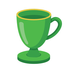 Coffee mug vector art illustration 