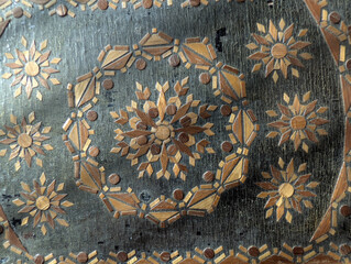 old wooden ornament texture
