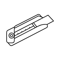 paper cutter icon, paper cutter line art - simple line art of paper cutter, perfect for paper cutter logos and icons