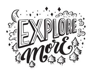 Set hand drawn adventure logo