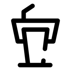 education dashed line icon