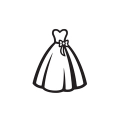 wedding dress vector