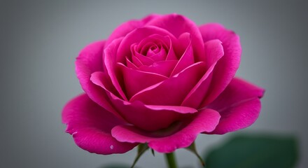 Obraz premium Velvet Rose: A Study in Magenta AI Generated